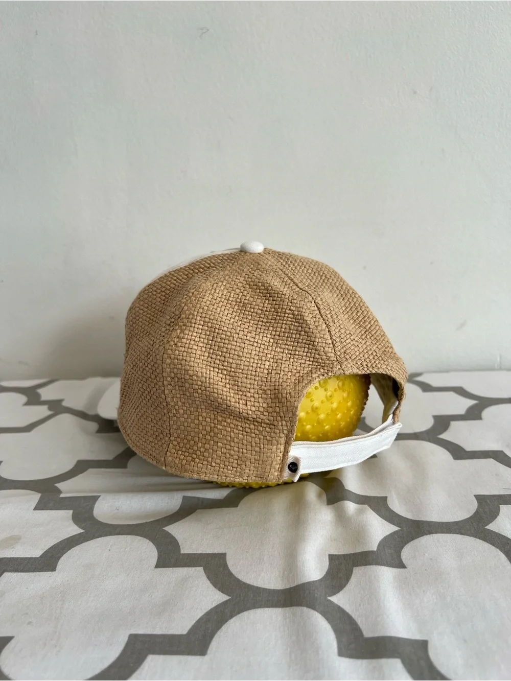 Roxy White and Tan Two-Tone Baseball Cap